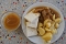 Tofu v kedlubně, brambory